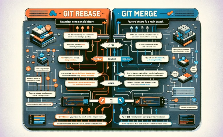 git rebaseとmergeの違い