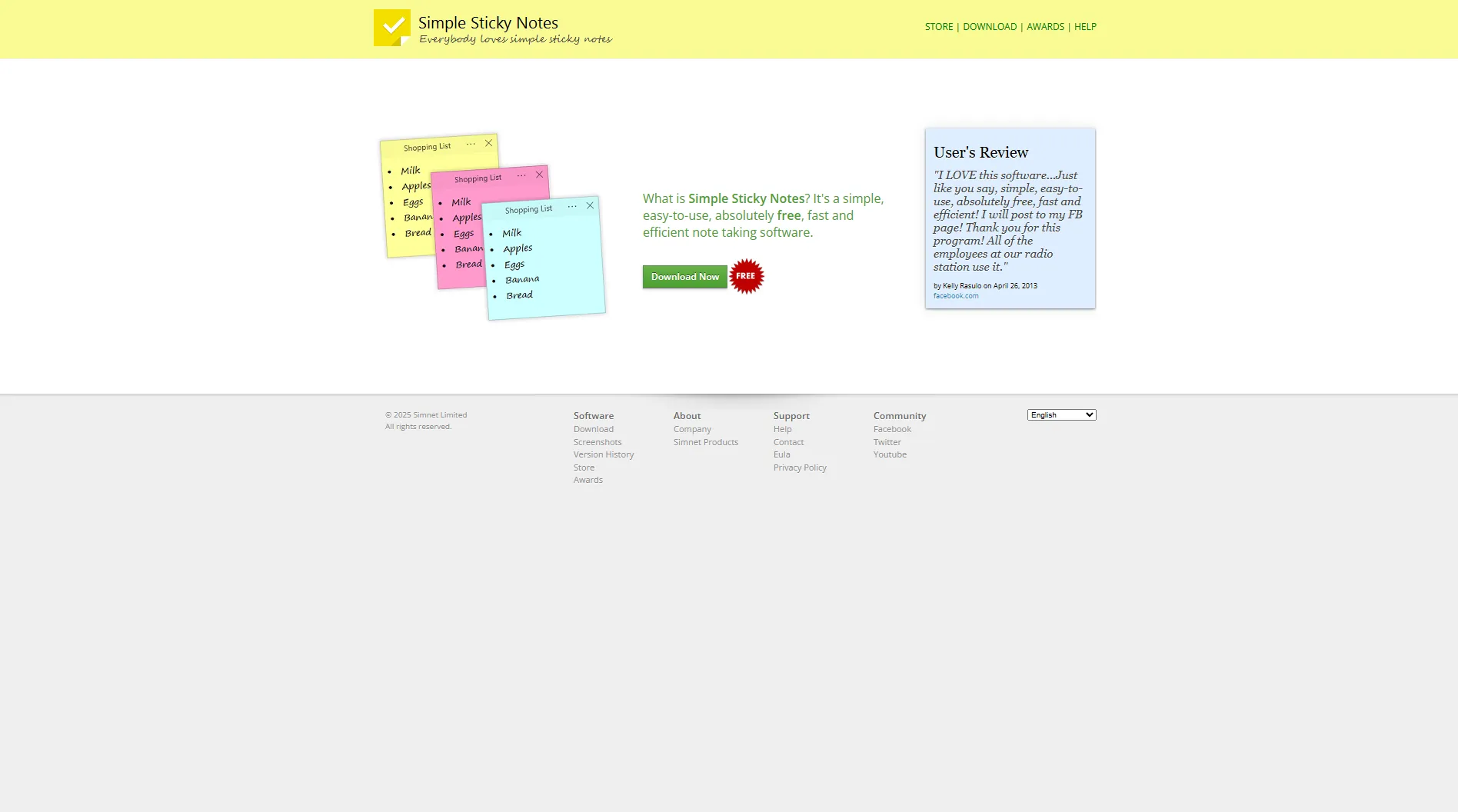 ① Simple Sticky Notes(Windows)