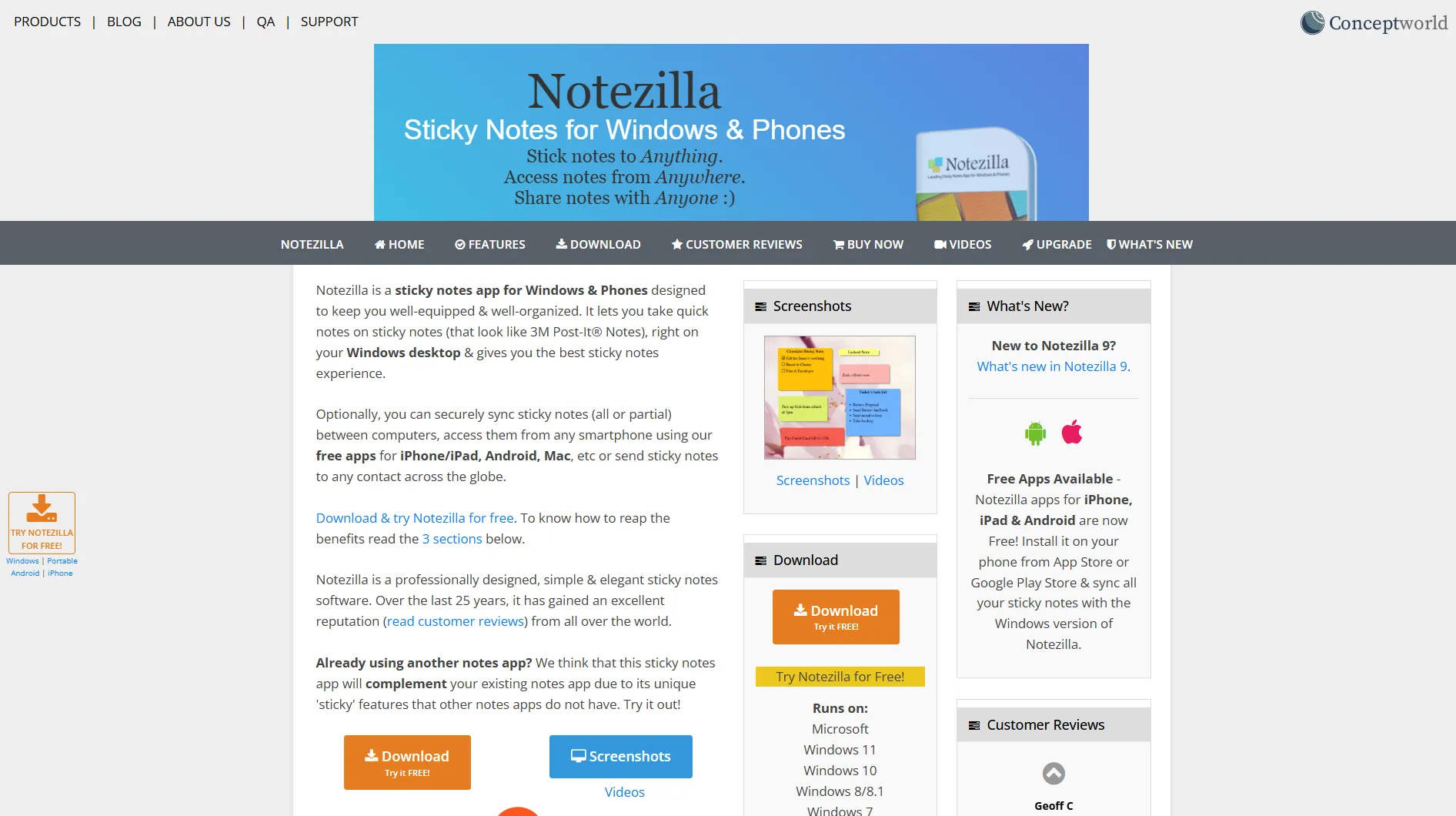 ②Notezilla(Windows/有料)